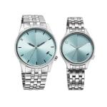Fastrack Mixmatched Blue Dial Metal Strap Watch For Couple (33056296SM02)