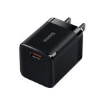 Baseus 30W GaN3 Type-C Fast Charging Adapter (US Plug) (CCGN010201)-Black