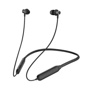 Blisbond Y2 ENC Black Bluetooth Neckband Earphone